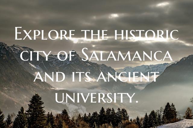 Explore the historic city of Salamanca and its anc...