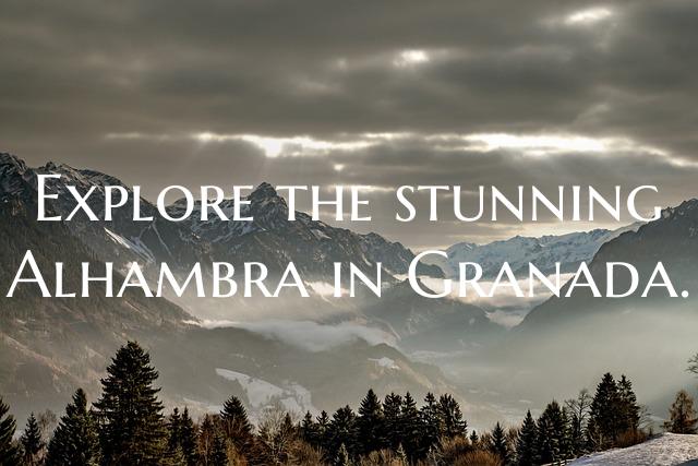 Explore the stunning Alhambra in Granada.